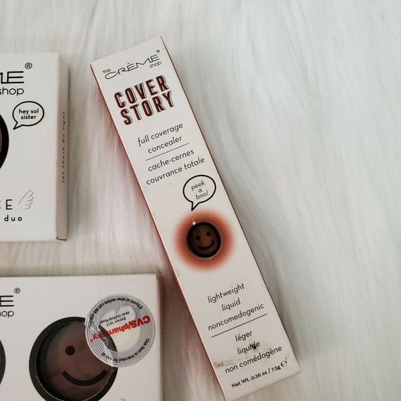 The Creme Shop Mix Lot of 3 Concealer deep-Shading Cream Trio-Highlighter Powder - Picture 4 of 4